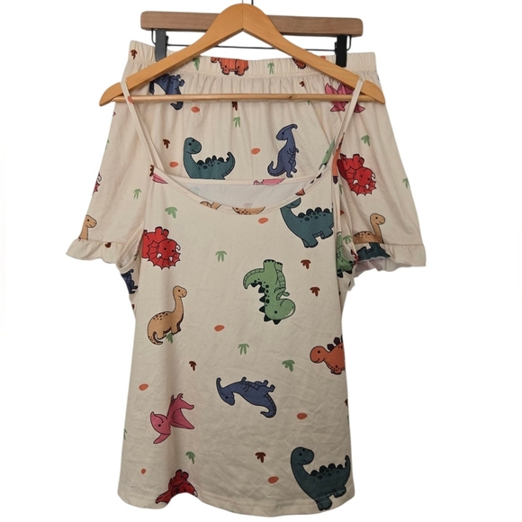 unbrand Other - Dinosaur Print Pajama Set Size 2xl